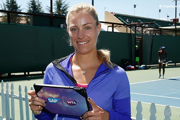 Angelique Kerber Kenali Lawan lewat Aplikasi Digital