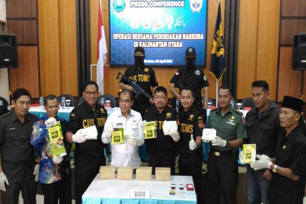 BNN dan Bea Cukai Gagalkan Penyelundupan Sabu 4 Kg asal Malaysia