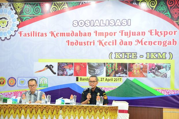 Bea Cukai Dorong Pertumbuhan IKM di Aceh
