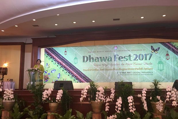 Perkenalkan Ragam Karya Nusantara, Sri Mulyani Buka Dhawa Fest 2017