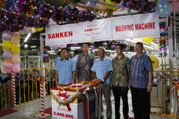 Produksi Mesin Cuci Sanken Capai 2.600.000 Unit