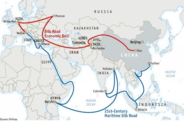 Sejak 2013, China Investasi Rp800 Triliun Bangun Jalur Sutera Modern