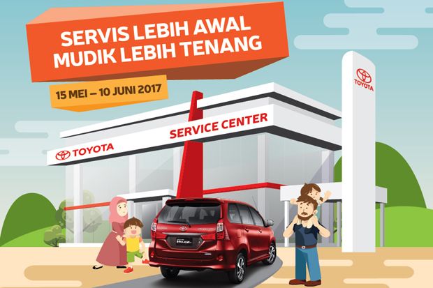 Toyota Berikan Program Diskon Paket Mudik Servis Berkala