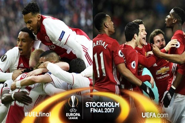Prediksi Skor Ajax vs Manchester United, Final Liga Europa 25/5/2017