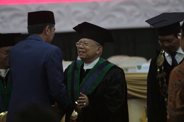 KH Maruf Amin Dinobatkan Jadi Guru Besar UIN Maulana Malik Ibrahim