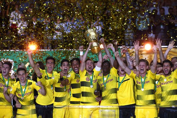 Aubameyang Pimpin Dortmund ke Puncak Juara DFB Pokal
