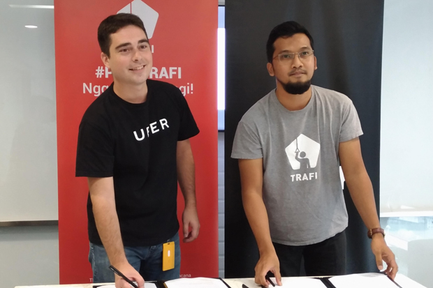 Jalin Kerja Sama, Uber dan Trafi Tawarkan Efisiensi Perjalanan