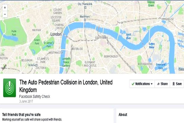 Facebook Aktifkan Safety Check Pasca Serangan Teroris di London