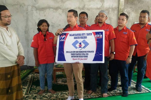 Rescue Perindo Bangun Fasilitas MCK di Ponpes Fathul Huda