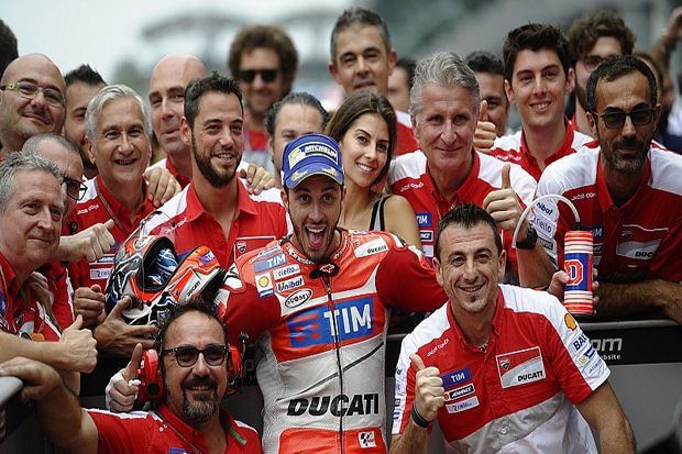 Dovizioso Cetak Kemenangan Perdana Ducati
