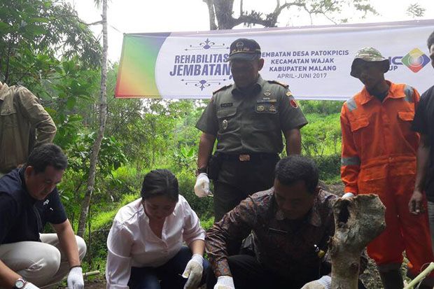 MNC Group dan Lotte Mart Indonesia Rehabilitasi Jembatan Wajak Malang