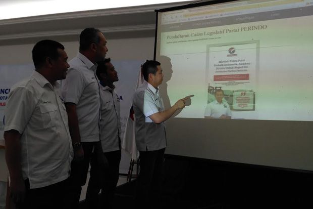 HT Luncurkan Pendaftaran Online Caleg Partai Perindo