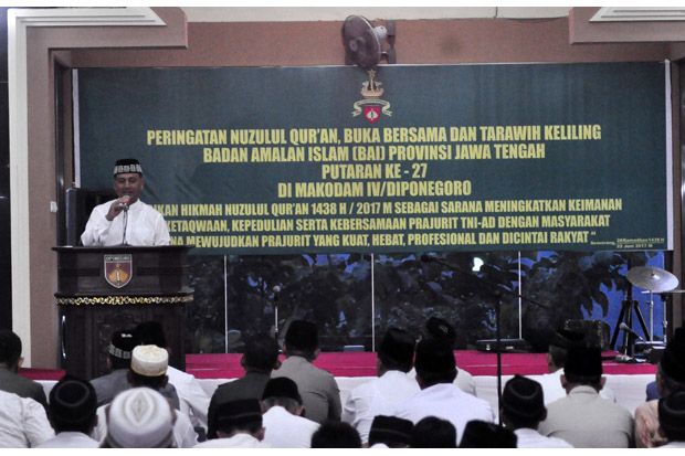 Pangdam Diponegoro Ajak Prajurit Amalkan Nilai Luhur Agama Islam