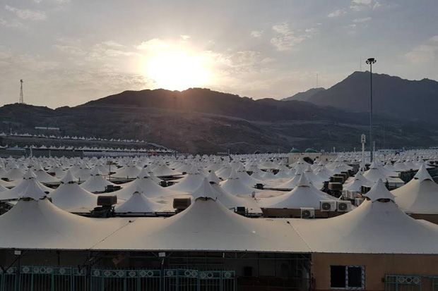 Tenda Jamaah di Mina Dapat Pendingin Udara Baru