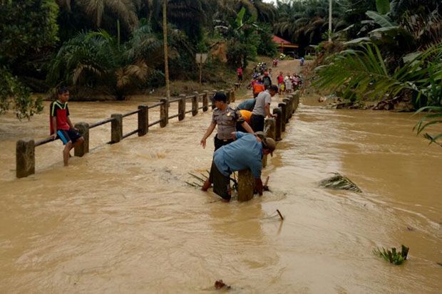 Ratusan Rumah di Tanjungjabung Barat Terendam Banjir