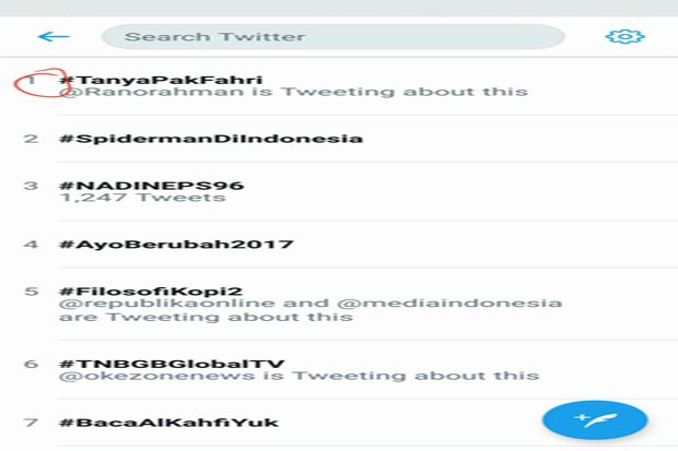 Debat Fahri Hamzah Vs Tsamara PSI soal KPK Trending di Twitter