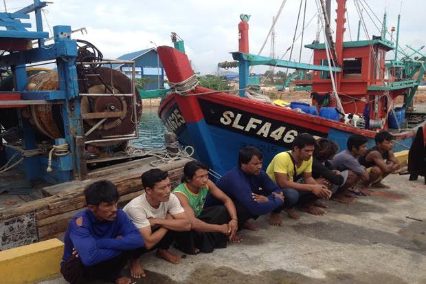 Polisi Tangkap 5 Kapal Berbendera Vietnam