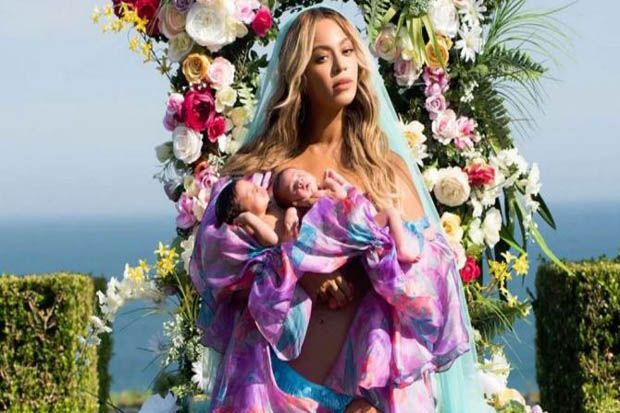 Beyonce Pamerkan Anak Kembarnya untuk Kali Pertama di Instagram