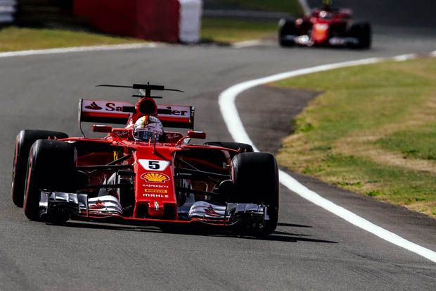 FP2 F1 GP Inggris 2017: Duo Ferrari Mulai Panas