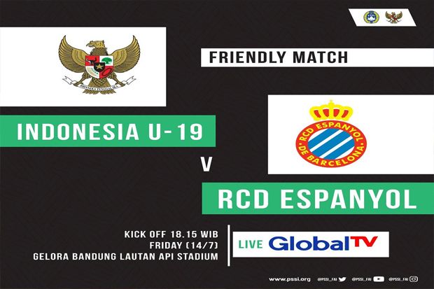 Global TV Siarkan Langsung Laga Timnas Indonesia U-19 vs Espanyol
