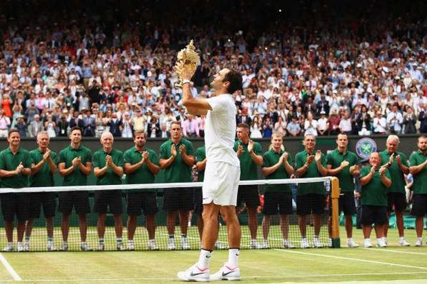 Jadi Juara Wimbledon, Roger Federer Raih 6 Rekor