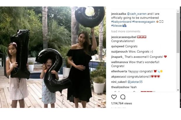 Jessica Alba Pamer Kehamilan Anak Ketiganya