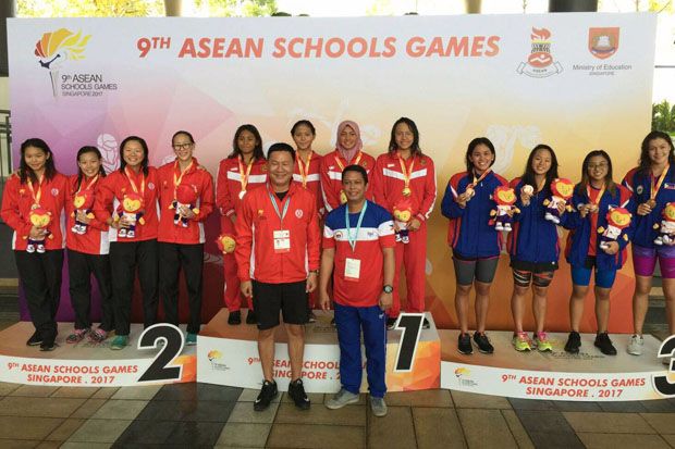 Atlet Renang Indonesia Juara Umum ASEAN Schools Games 2017