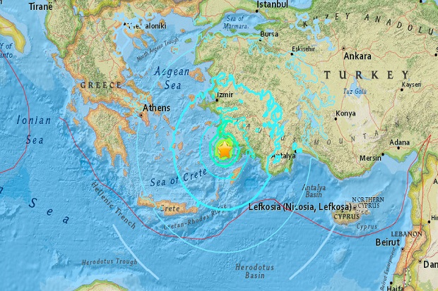 Gempa Hebat Disusul Tsunami Kecil Landa Turki dan Yunani, 2 Tewas