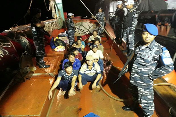 TNI AL Tangkap Kapal Vietnam saat Curi Ikan di Laut Natuna