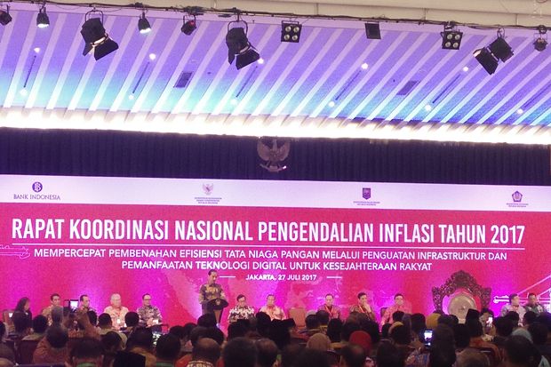 Buka Rakornas TPID 2017, Jokowi Minta Daerah Tekan Inflasi
