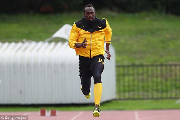 Usain Bolt Berlatih Keras Hadapi Lomba Terakhir Sebelum Pensiun