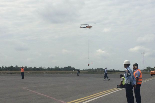 30 Hektare Lahan Gambut di OKI Terbakar, BPBD Turunkan 2 Helikopter
