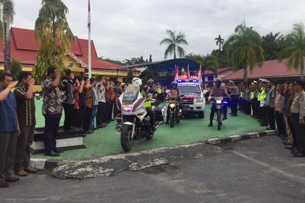 Polda Canangkan Sejuta Bendera ke Seluruh Wilayah Kalimantan Tengah