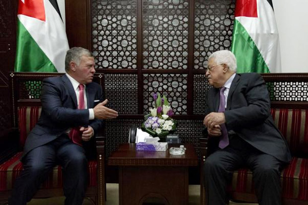 Raja Abdullah dan Abbas Desak Trump Dukung Solusi Dua Negara