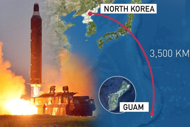 Rudal Korut Butuh Waktu 14 Menit untuk Menghantam Guam