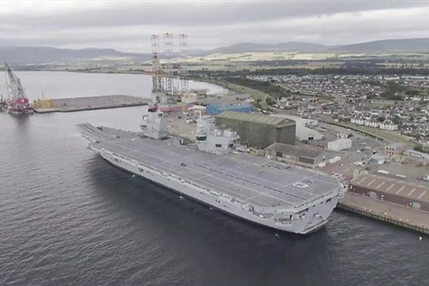 Gagal Deteksi Drone, Kapal Induk Terbesar Inggris Dikandangkan