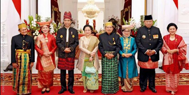Jokowi, Habibie, Megawati, dan SBY Foto Bareng