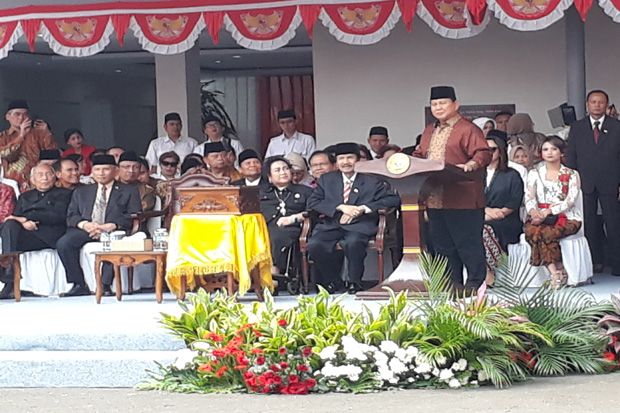 Pesan Prabowo di HUT RI ke-72