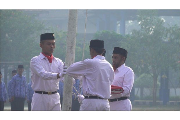 Umar Patek Kembali Kibarkan Merah Putih di HUT RI ke-72