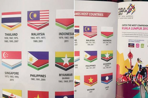 Gambar Bendera Indonesia Terbalik, Malaysia Sebut Kesalahan Besar