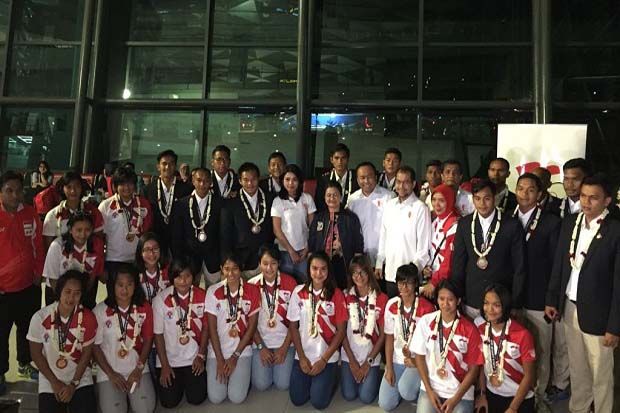 Tiba di Tanah Air, Timnas Polo Air Indonesia Disambut Sederhana