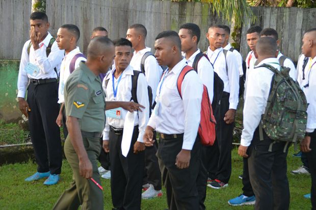 94 Calon Bintara PK TNI AD Ikuti Seleksi Awal di Makorem Sorong