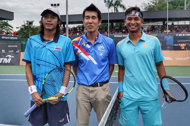 Bungkam Thailand,Christopher Rungkat Petik Emas Pertama Cabang Tenis