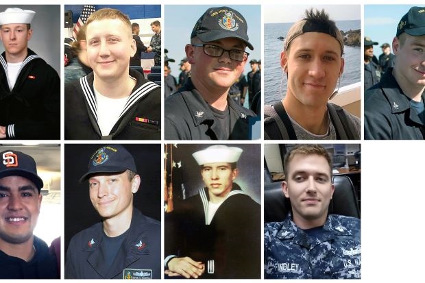 Jasad Seluruh Pelaut AS Korban Tabrakan Kapal Perang Ditemukan