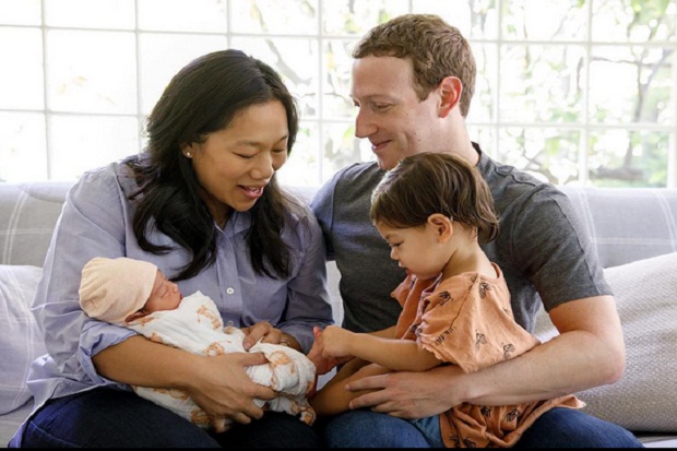 Mark Zuckerberg Sambut Kelahiran Anak Perempuan