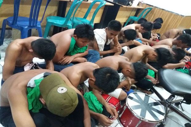 Rusuh, Puluhan Suporter Sriwijaya FC Diamankan Polisi