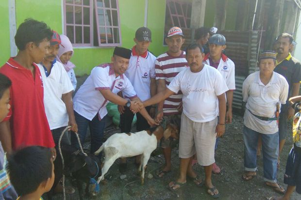 Perindo, Parpol Pertama Sumbangkan Hewan Kurban di Dusun Karobe