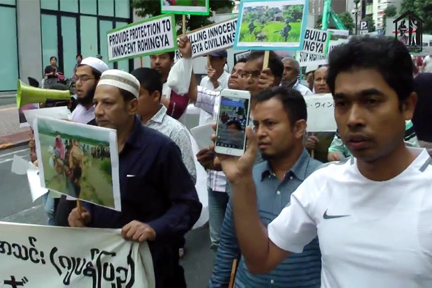Etnis Rohingya di Jepang Demonstrasi Minta Intervensi Dunia Internasional