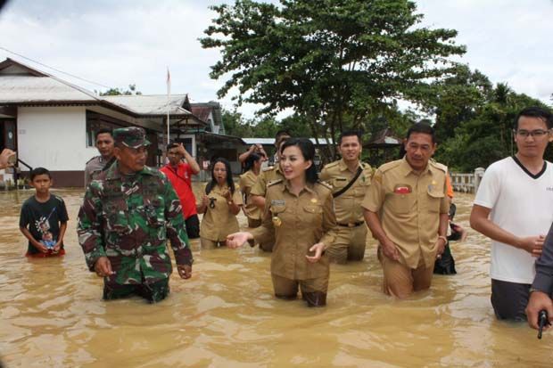 Diguyur Hujan, Sejumlah Desa di Kabupaten Landak Kebanjiran