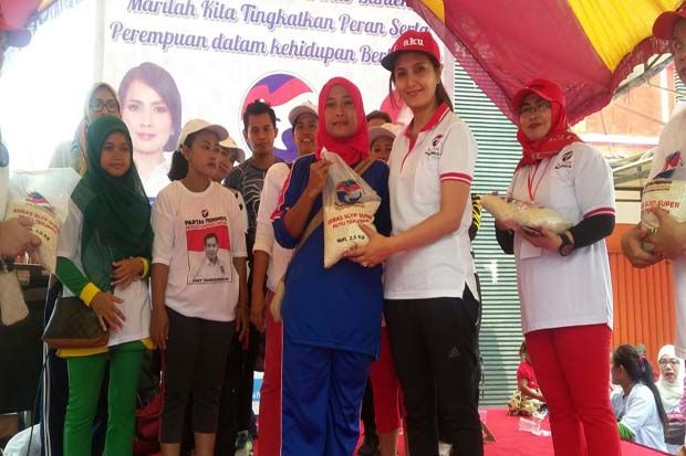 Kartini Perindo Banten Bagikan 500 Paket Beras Gratis